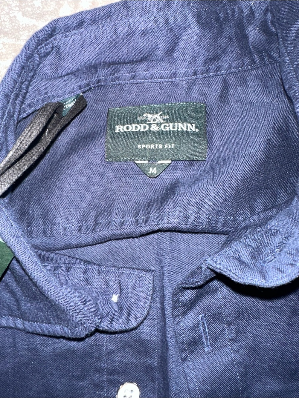 Rodd & Gunn Navy Long-Sleeve Button-Up Dress Shirt - Picture 3 of 3